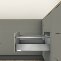 MERIVOBOX tiroir E avec tube gris indium mat