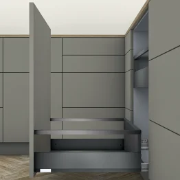 MERIVOBOX tiroir poubelle E avec tube gris orion mat