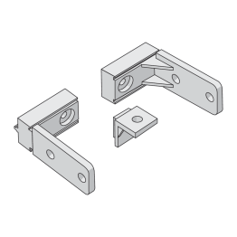 Set de fixation pour traverse recoupable