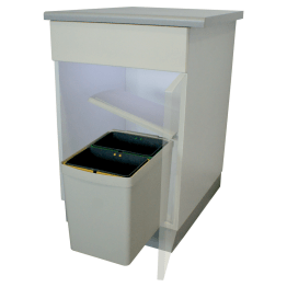 Poubelle tri sélectif pivotante 15 L