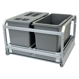 Poubelle tri sélectif pour élément de 600 mm 45 L