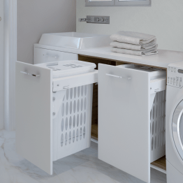 Panier à linge sur système coulissant 1 bac