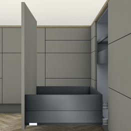 MERIVOBOX tiroir poubelle E BOXCAP gris orion mat