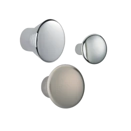 Bouton conique strié