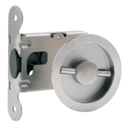 Ensemble fermeture de porte ronde coulissante affleurante