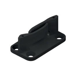 Guide bas pour porte coulissante en bois