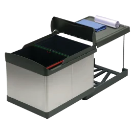 Poubelle tri sélectif inox 32 L