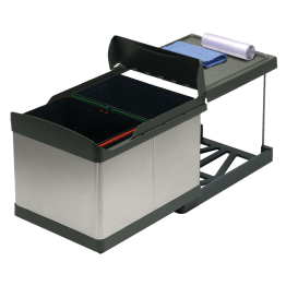 Poubelle tri sélectif inox 32 L