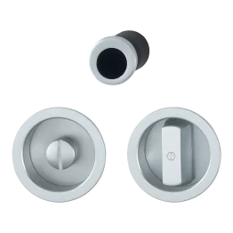 Ensemble rond fermeture porte coulissante