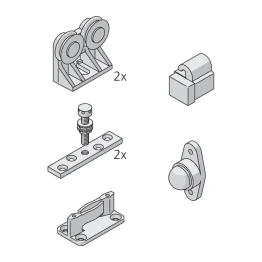 Garniture 1 porte Media 70