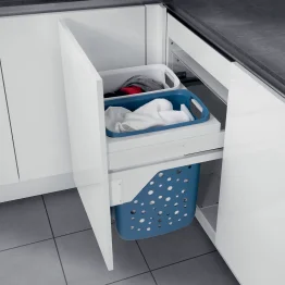 Paniers à linge sur système coulissant