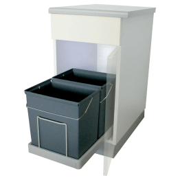 Poubelle coulissante tri sélectif 34 L