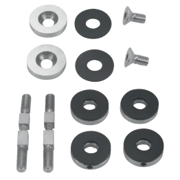 Kit de fixations pour poignées de porte battante verre