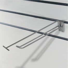 Crochet double avec porte-étiquette