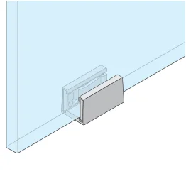 Guide bas porte verre