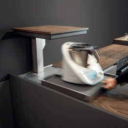 Ensemble d'angle motorisé QANTO PULL-OUT affleurant