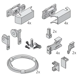 Garniture Libra porte bois