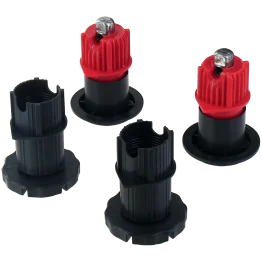 Set de pieds avec réglage frontal