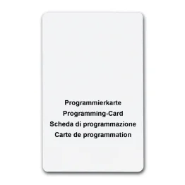Carte pour fermeture manuelle