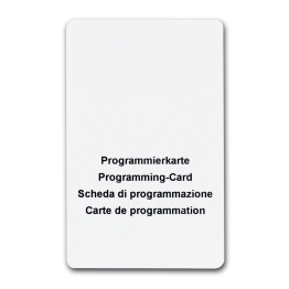 Carte pour fermeture manuelle