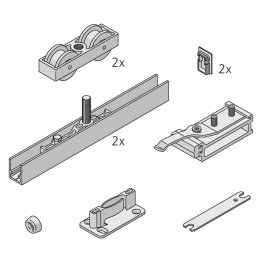 Garniture 1 porte Junior 120/B