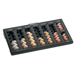 Casier à monnaie euro