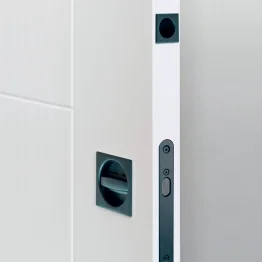 Ensemble carré fermeture porte coulissante