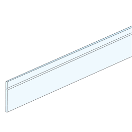 Rail plexi pour côtés de tiroir