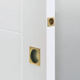 Ensemble carré poignées cuvettes porte coulissante