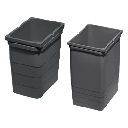 Seaux pour poubelles tiroir MERIVOBOX anthracite