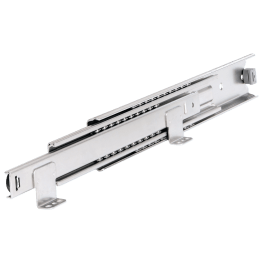 Coulisses à billes sortie totale avec équerre 60 kg