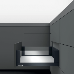 LÉGRABOX free BLUMOTION / TIP-ON BLUMOTION noir carbone mat hauteur C
