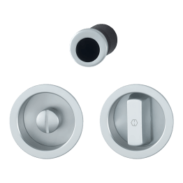 Ensemble rond fermeture porte coulissante