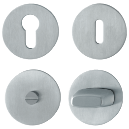 Rosace plate ronde inox
