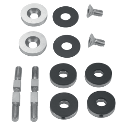 Kit de fixations pour poignées de porte battante verre