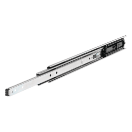 Coulisses à billes sortie totale à rentrée automatique amortie 100 kg