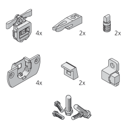 Garniture 2 portes Clipo 15
