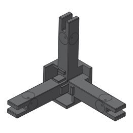 Jonction 3 voies CADRO vitrine