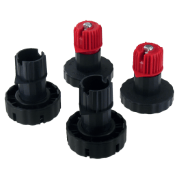 Set de pieds base large avec réglage frontal