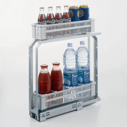 Ensemble étroit range-bouteilles