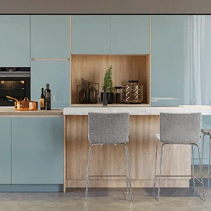 Fronten 4-zijdig afgekant