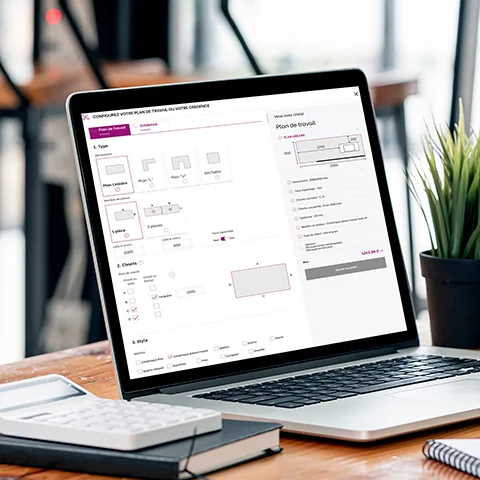 Configurateur plans de travail