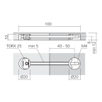 Arbeitsplattenverbinder Mini ZIPBOLT 12 mm