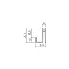 Crémaillère d'extrémité simple perforation SWIFT