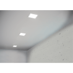 Plafonnier LED carré à encastrer