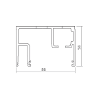 Rail PORTA 100 GWF