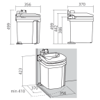 Poubelle EUROFLEXX 35 L