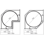 Eckschranklösung COR Wheel Pro