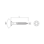 Schraube SPAX T-STAR, Edelstahl