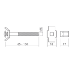 Vlakke werkbladverbinder